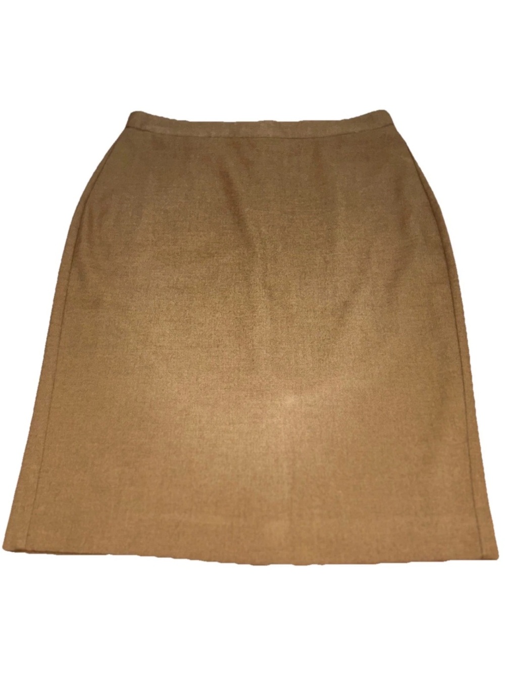 Banana Republic Camel Brown Tailored Pencil Skirt Mid Length Lined Women’s Siz 4